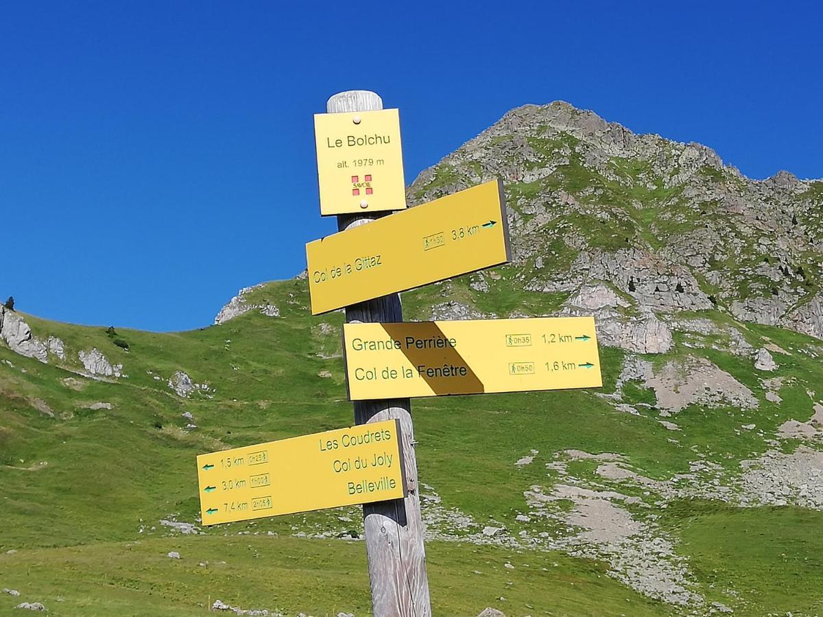 Chambres Et Tables D'Hotes Le Choton A Nono - Col Du Joly Beaufortain Hauteluce Bagian luar foto